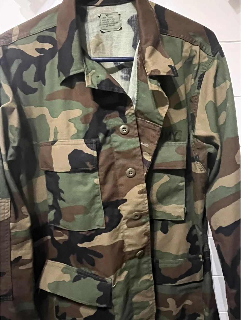 U.S. Army Camouflage Military Jacket Medium Regular